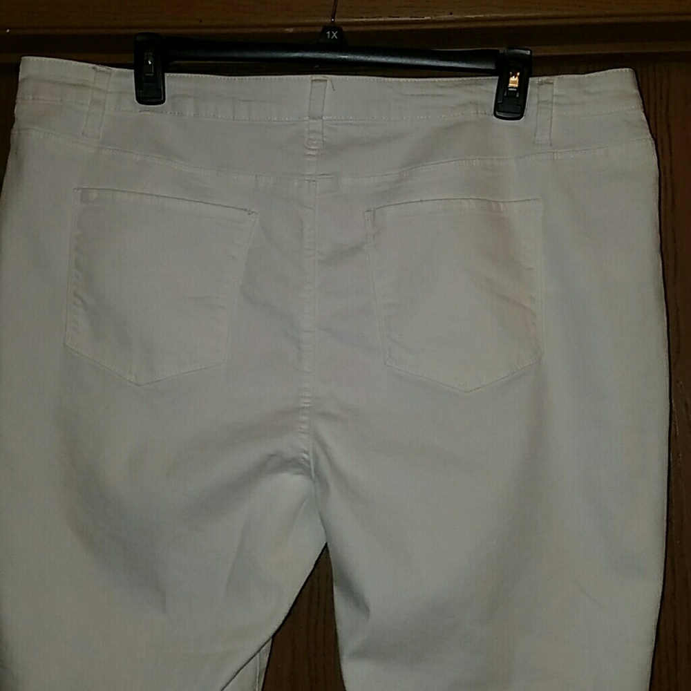 Ruff Hewn white skinny ankle jeans